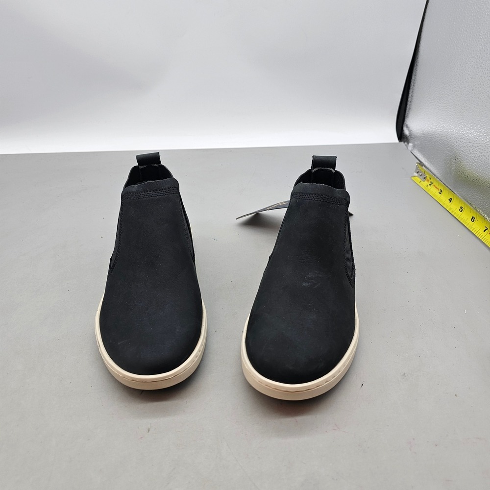OluKai Pehuea Mid Black Leather Slip On Sneakers Boots 20546-LRLR Womens 6.5